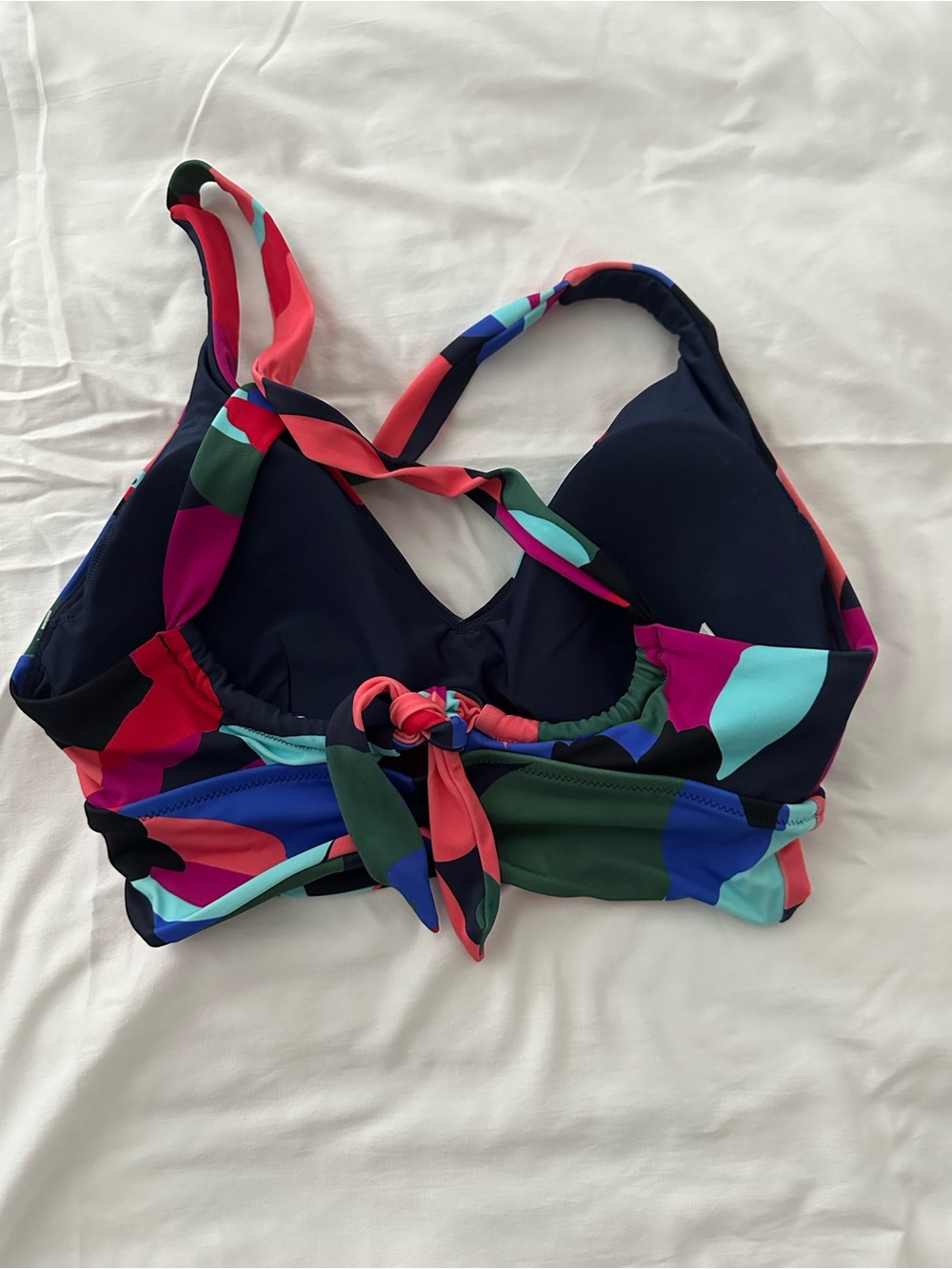 Athleta Multicolor Halter Bikini Set - Red, Blue, Purple - Picture 5 of 8